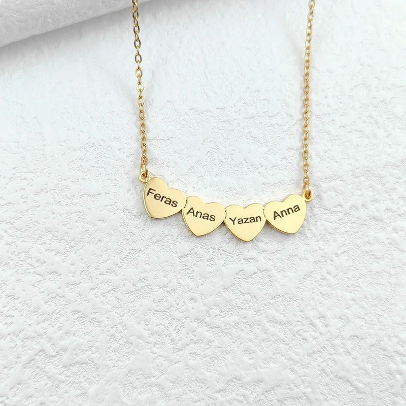 Collier Cœur Prénom Gravé
