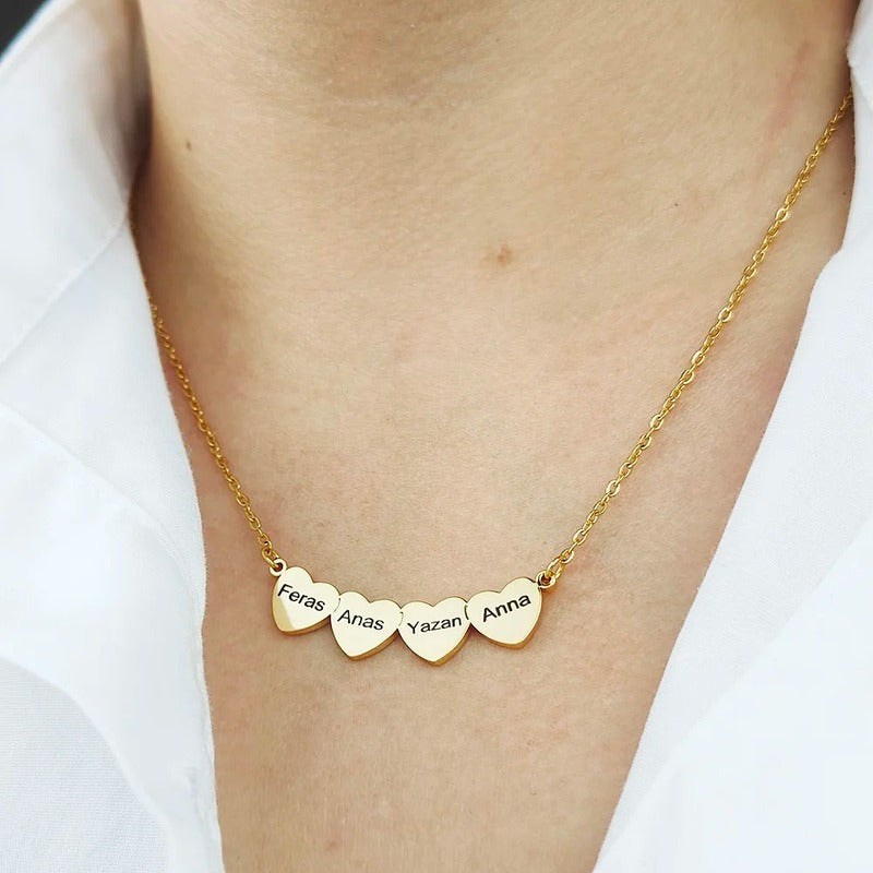 Collier Cœur Prénom Gravé
