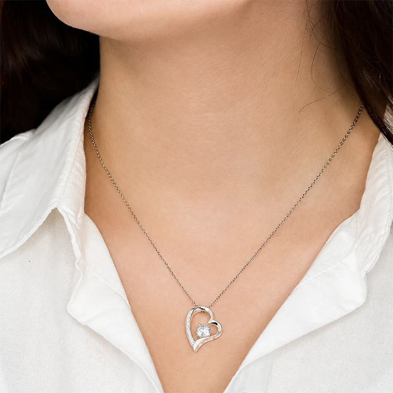 À la Femme de ma vie - Collier Cœurs Diamant