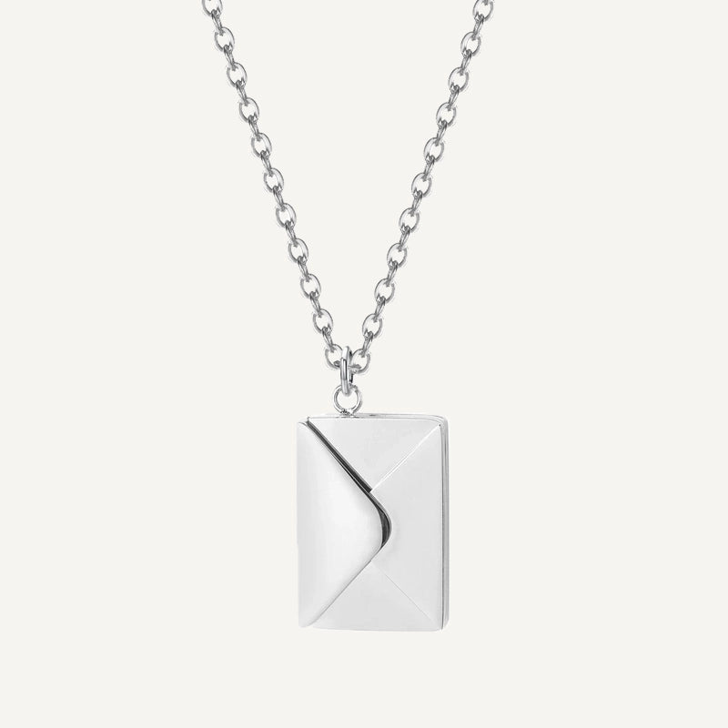 Collier Enveloppe Personnalisé Argent