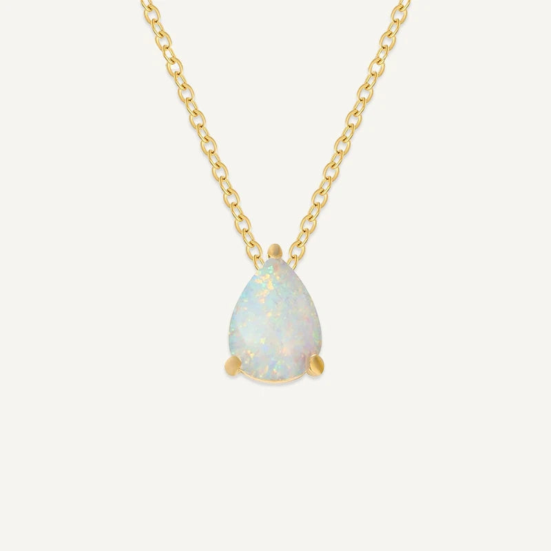 Collier Goutte Pierre de Naissance Octobre