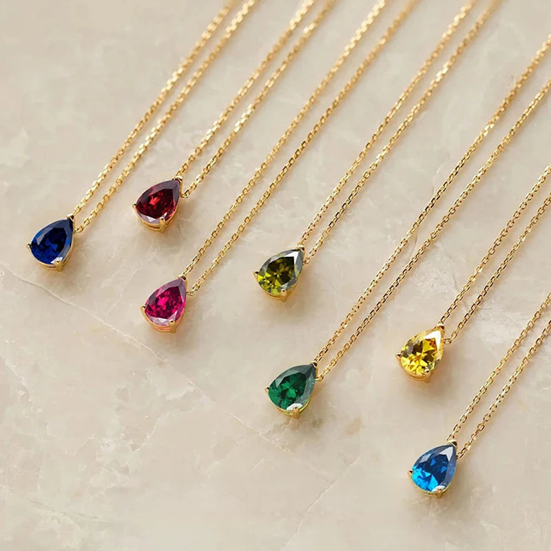 Collier Goutte Pierre de Naissance