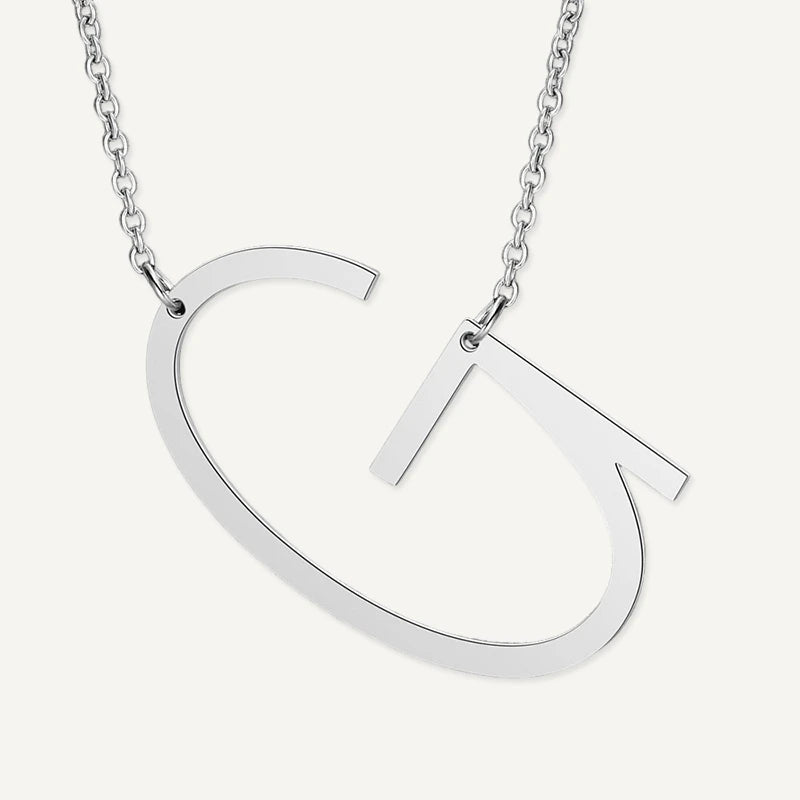 Collier Grande Initiale Argent Lettre G