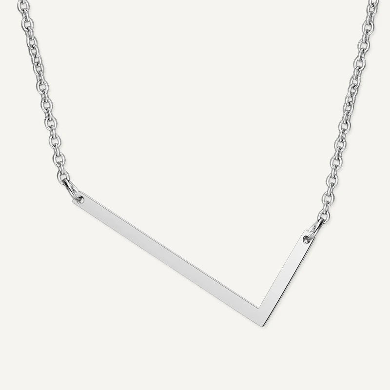 Collier Grande Initiale Argent Lettre L