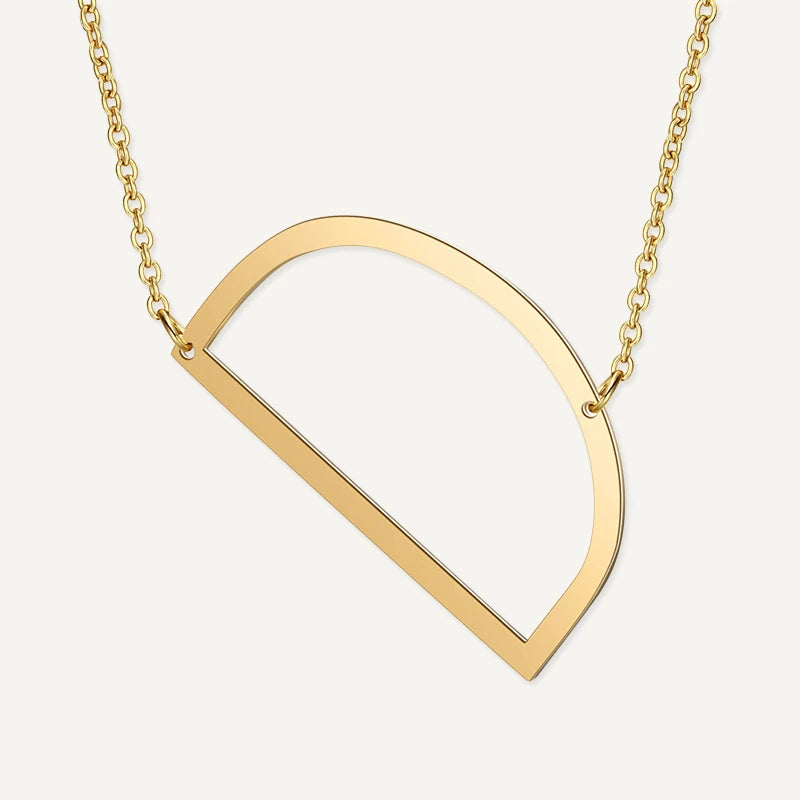 Collier Grande Initiale Or Lettre D