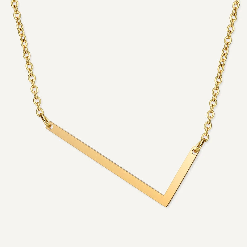 Collier Grande Initiale Or Lettre L