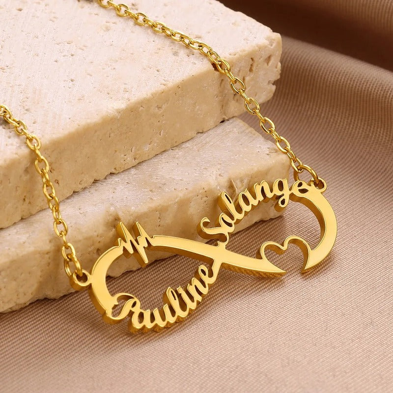 Collier Infini 2 Prénoms