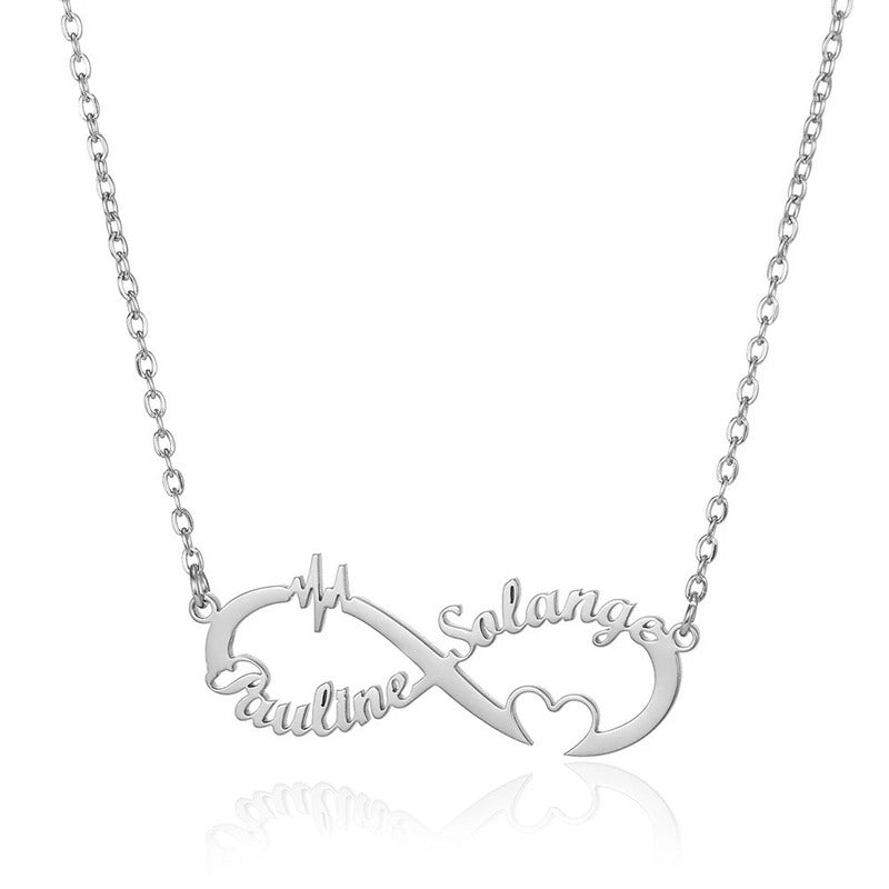 Collier Infini 2 Prénoms