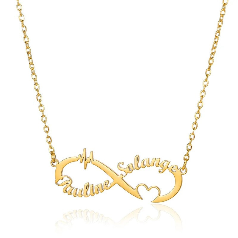 Collier Infini 2 Prénoms