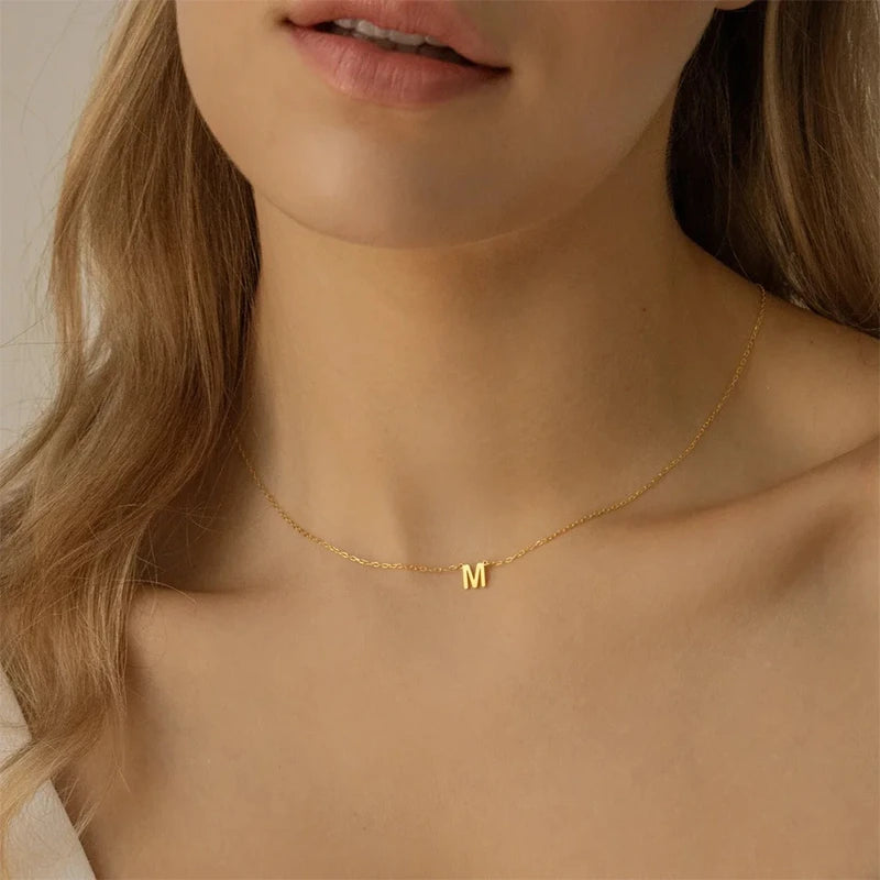 Collier Lettre Or