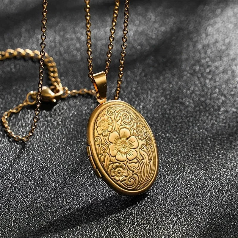 Collier Médaillon Photo Femme