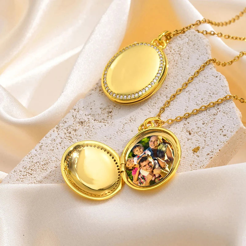 Collier Médaillon Photo Personnalisée