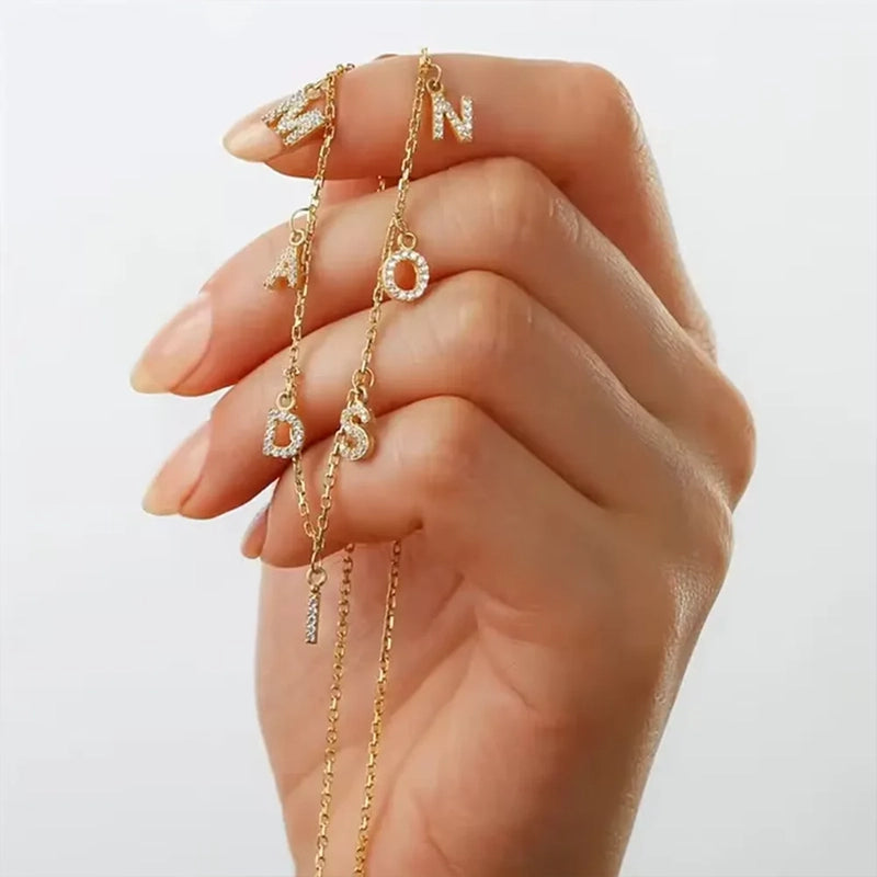 Collier Personnalisé Prénom Lettres Or