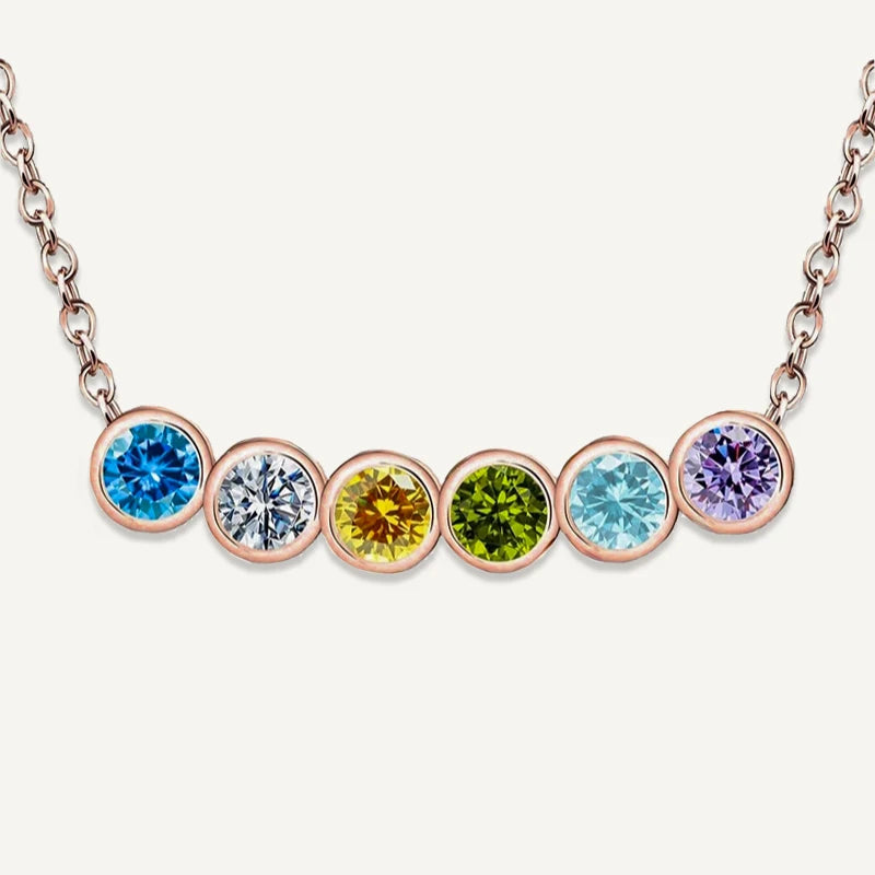 Collier Pierres de Naissances Or Rose