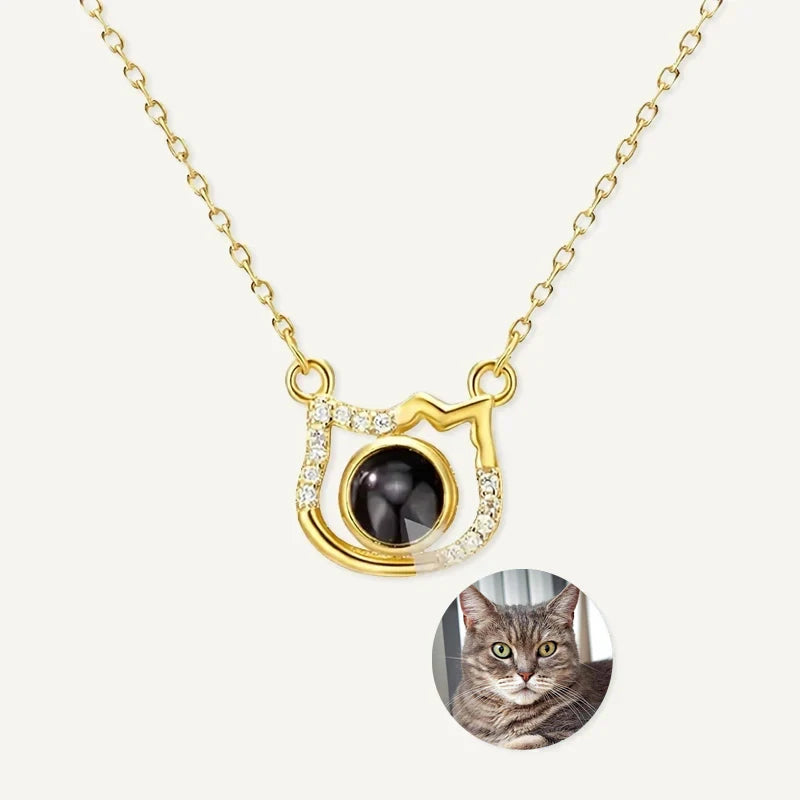Collier Projection Photo Chat Or