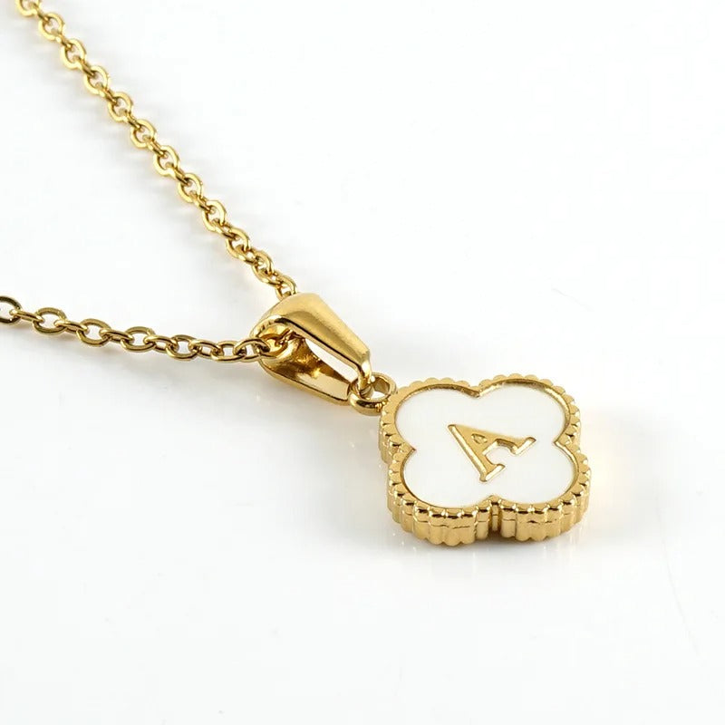Collier Trèfle Initiale