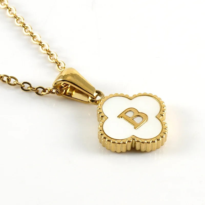 Collier Trèfle Initiale