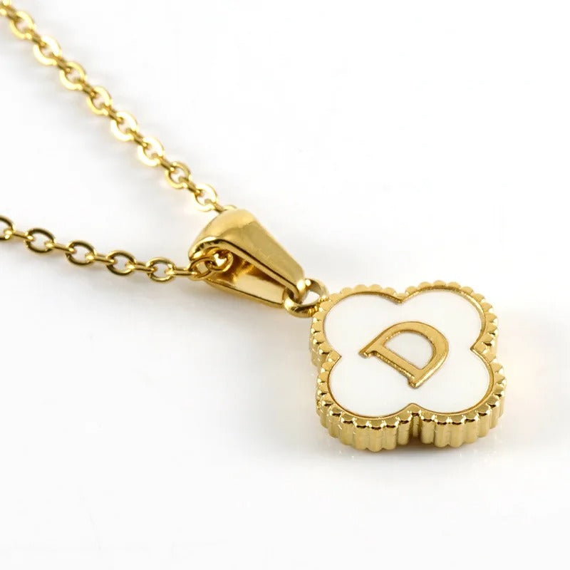 Collier Trèfle Initiale