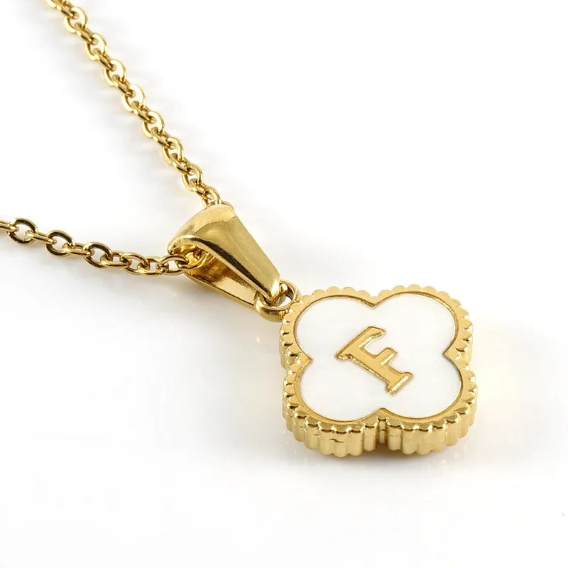 Collier Trèfle Initiale