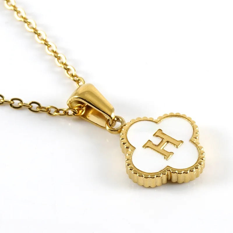 Collier Trèfle Initiale