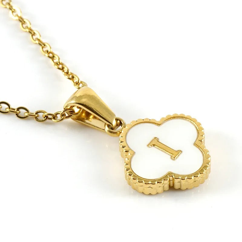 Collier Trèfle Initiale