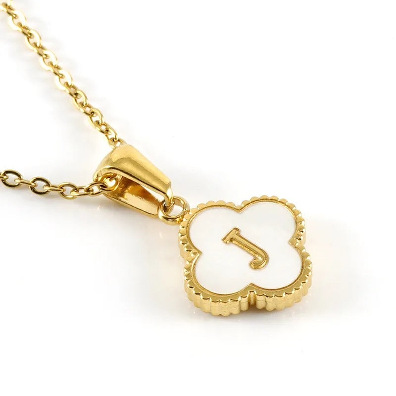 Collier Trèfle Initiale