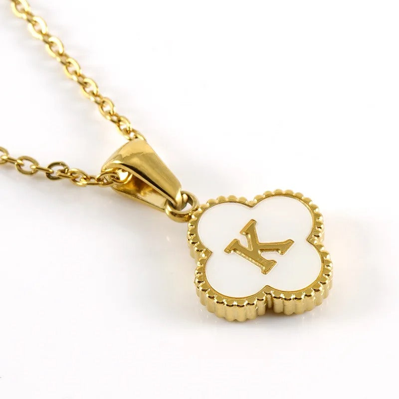 Collier Trèfle Initiale
