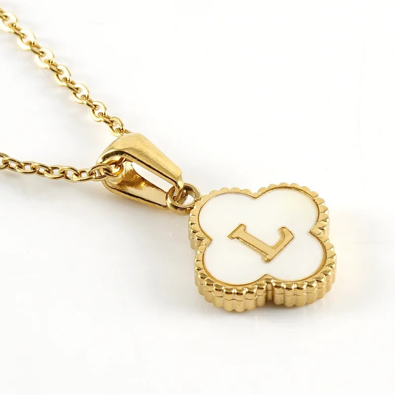 Collier Trèfle Initiale