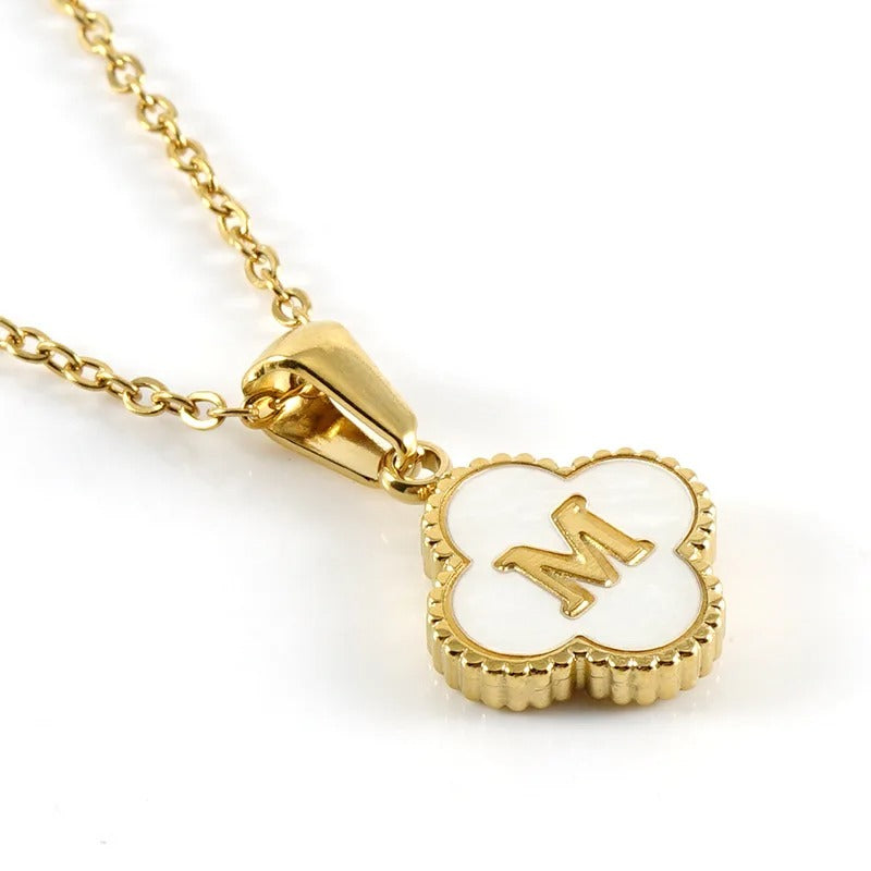 Collier Trèfle Initiale