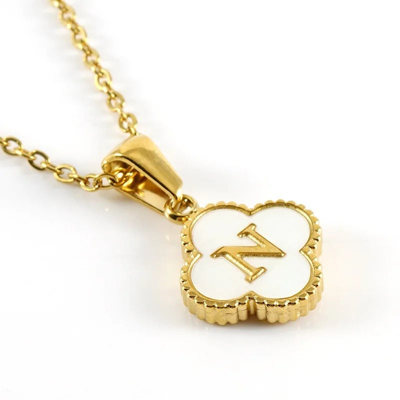 Collier Trèfle Initiale
