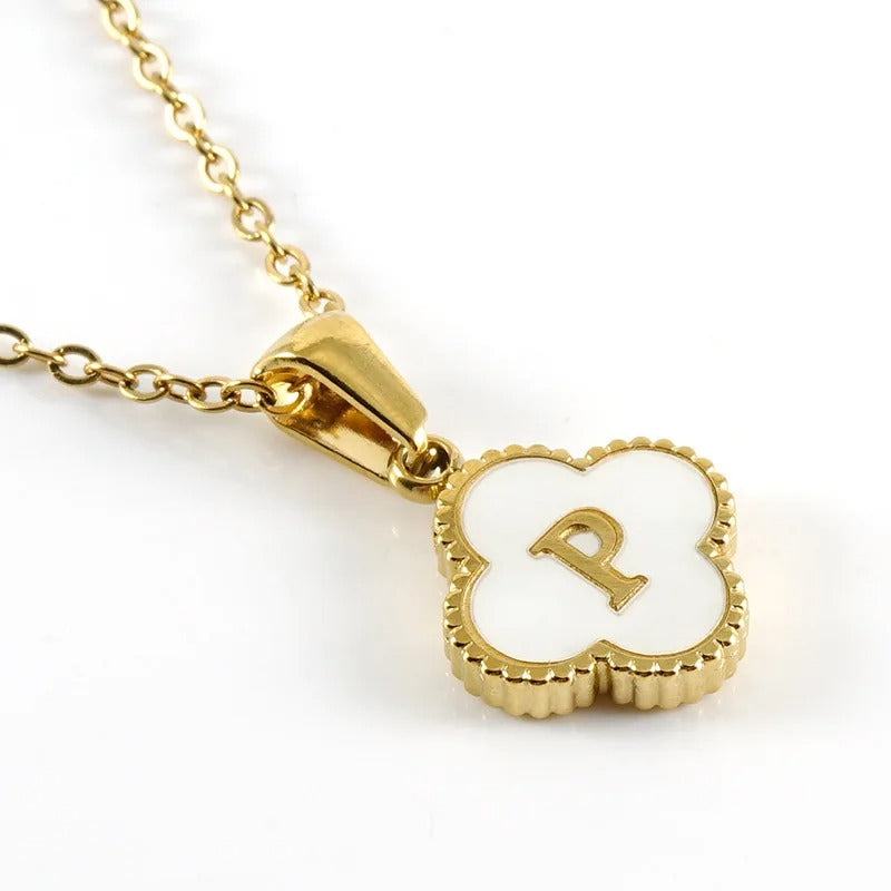 Collier Trèfle Initiale