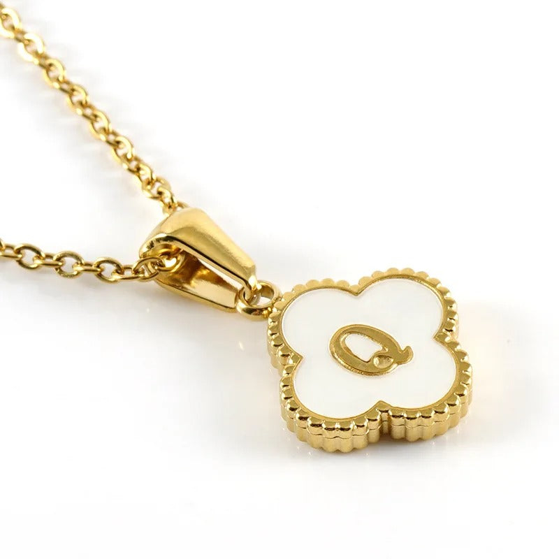Collier Trèfle Initiale