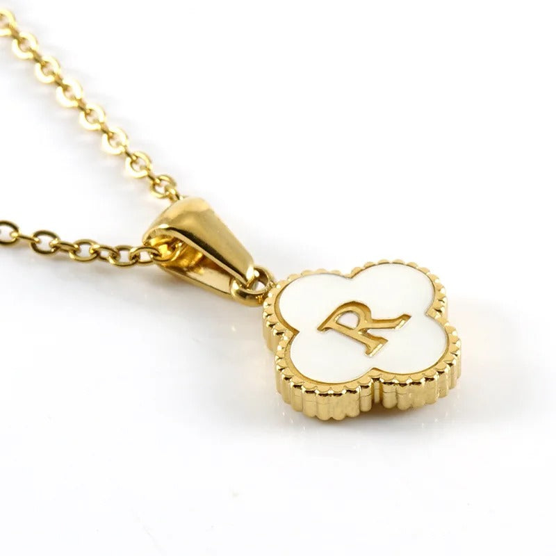 Collier Trèfle Initiale