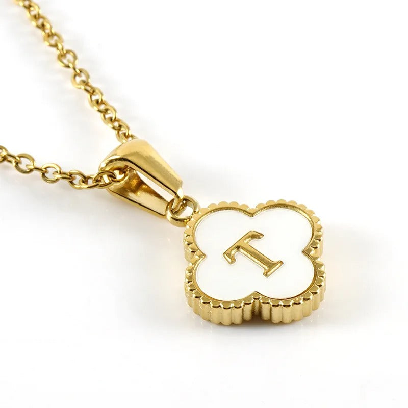Collier Trèfle Initiale