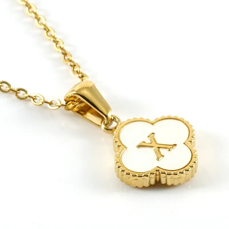 Collier Trèfle Initiale