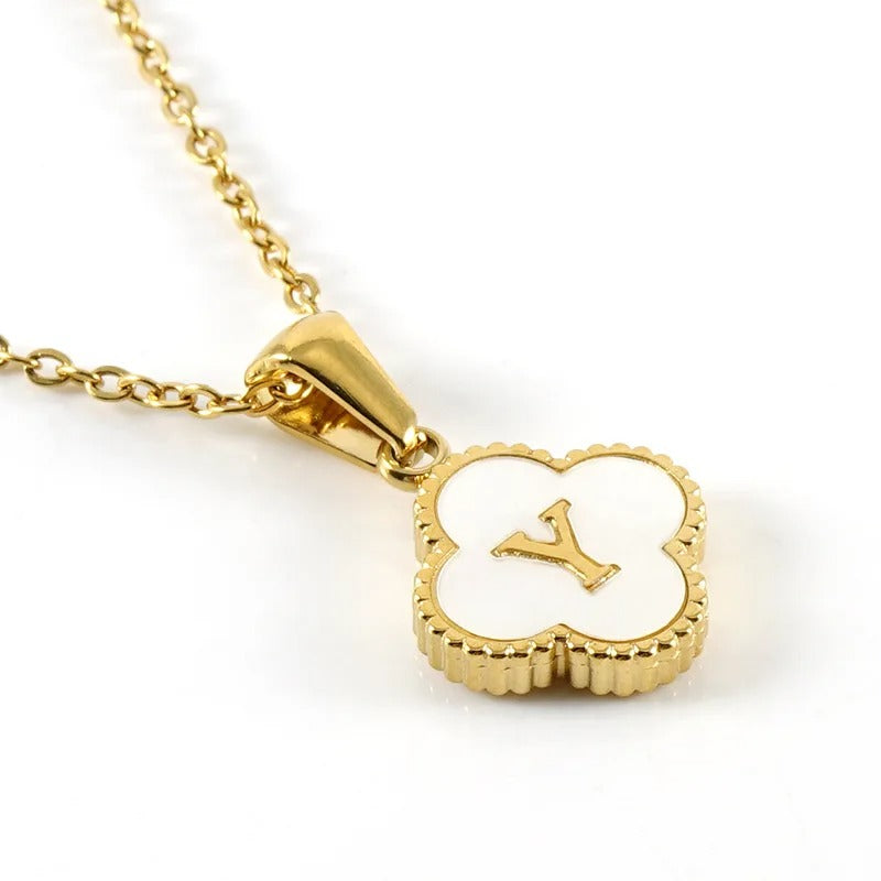Collier Trèfle Initiale