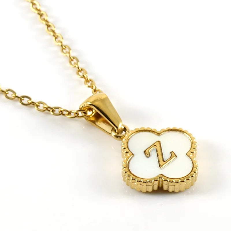 Collier Trèfle Initiale