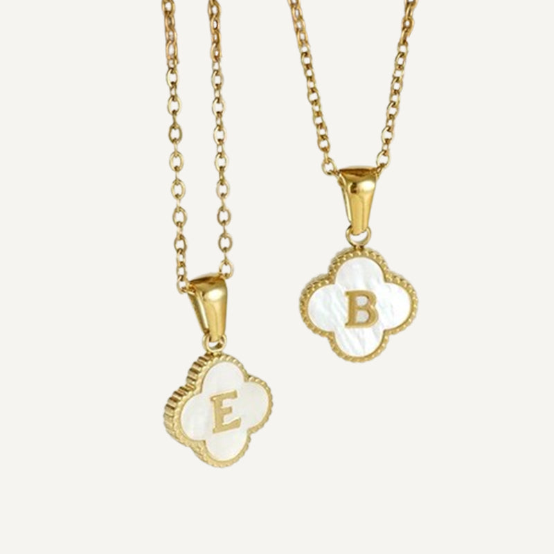 Collier Trèfle Initiale