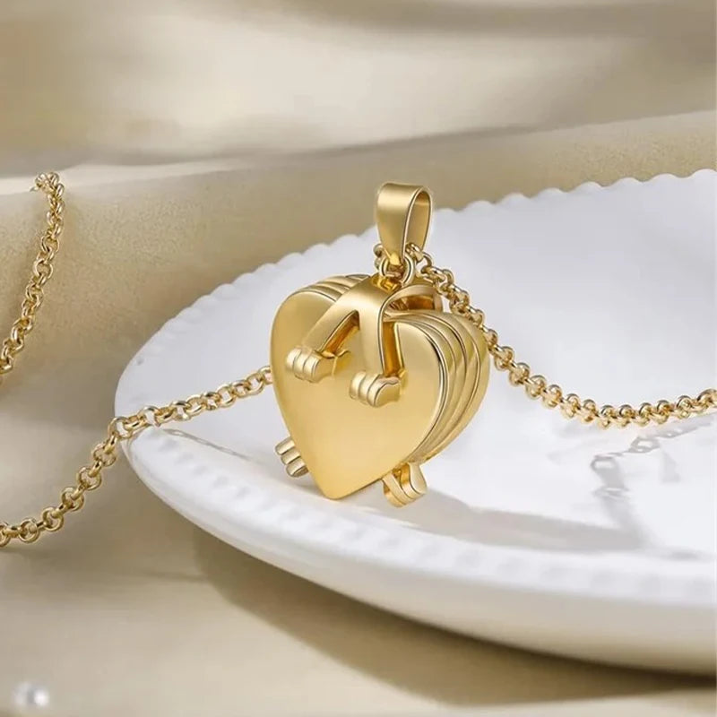 Collier Trèfle Cœur 4 Photos Personnalisées
