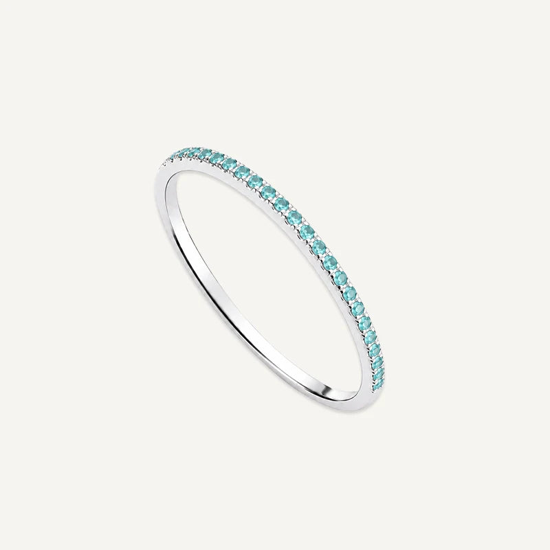 Bague Anneau Pierre de Naissance Argent Mars