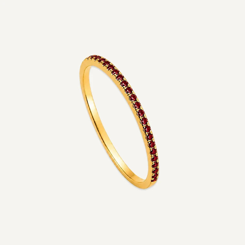 Bague Anneau Pierre de Naissance Or Janvier