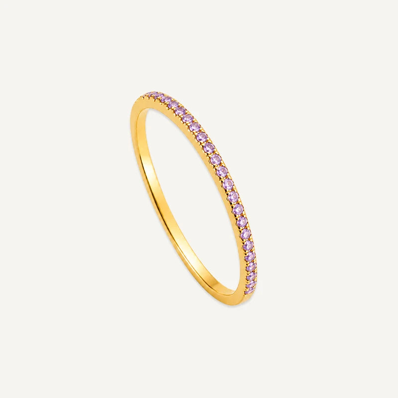 Bague Anneau Pierre de Naissance Or Juin