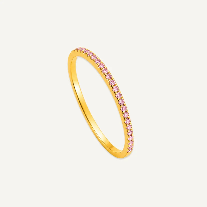 Bague Anneau Pierre de Naissance Or Octobre