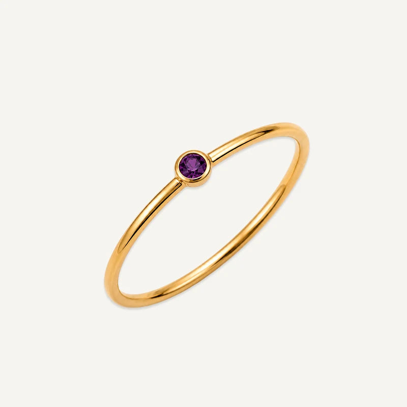 Bague Fine Pierre de Naissance Or Juin