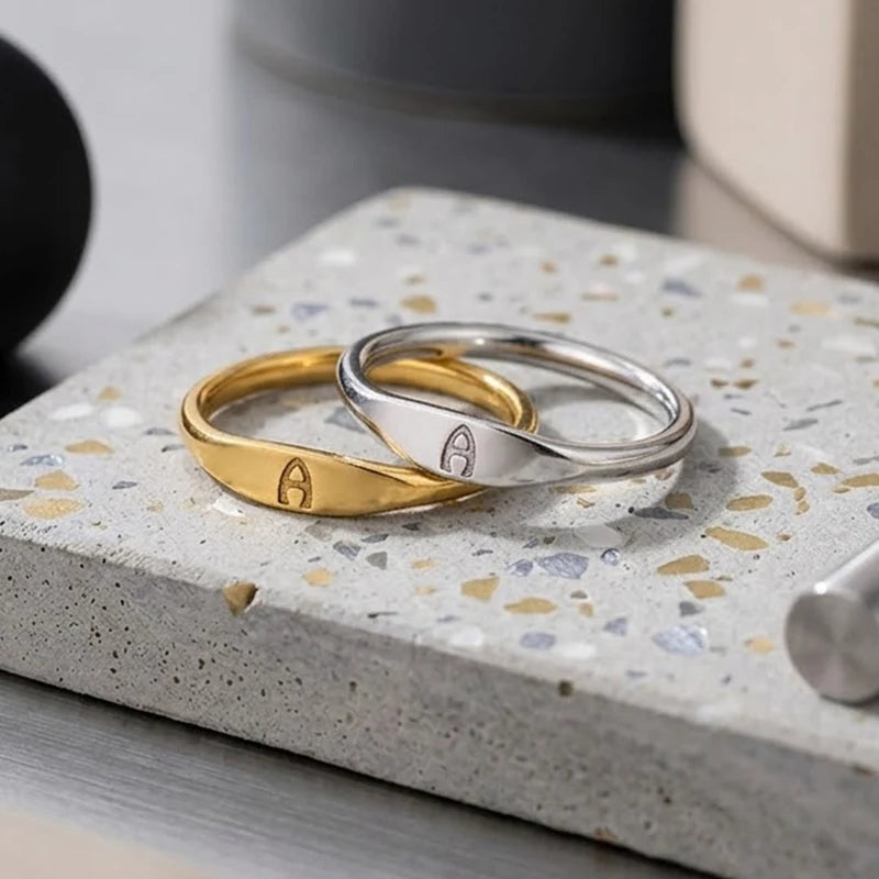 Bague Initiale Gravé