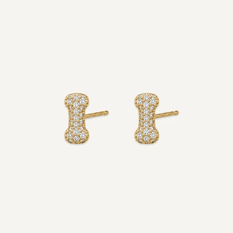 Boucles d'Oreilles Initiale Strass I