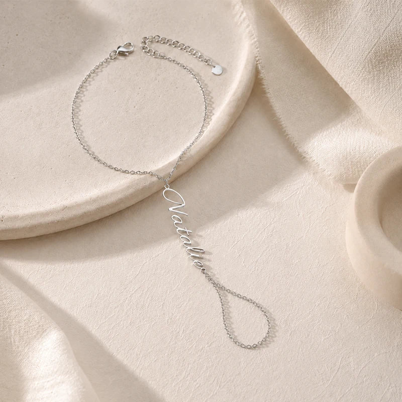 Bracelet Chaîne de Doigt Prénom