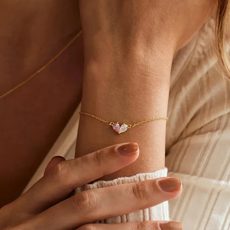 Bracelet Double Pierres de Naissance Femme