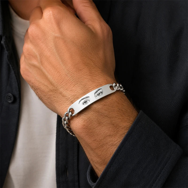Bracelet Homme Photo Regard