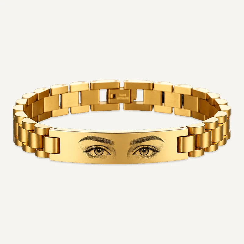 Bracelet Photo Regard Or
